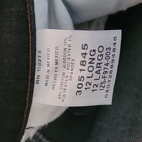 COPY - Lee Relaxed Fit Denim Jeans size 12 Long - Picture 3 of 4